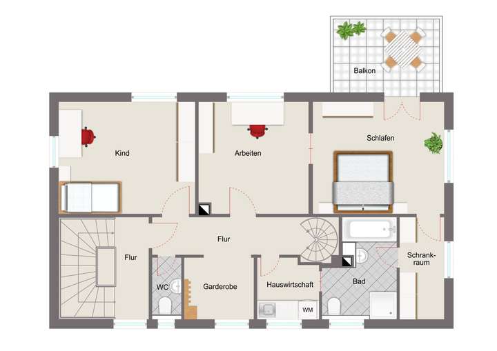 Grundriss Obergeschoss