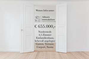 Norderstedt - 4,5 Zimmer Einfamilienhaus, liebevoll angelegter Garten, Terrasse, Vollbad und Sauna.. – Hamburg – Vorschaubild 1