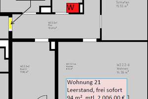 Schöne helle, moderne,  4-Zimmer-Wohnung  - 2 Loggia - am Münchner Westkreuz - POZ – Die vollständige Adresse der Immobilie erhältst du vom Anbieter., 81243 Aubing-Süd, München – Vorschaubild 2
