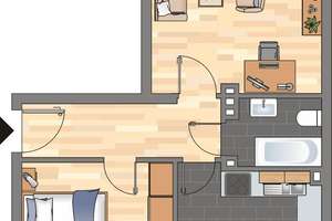 2-Zimmer-Wohnung mit neuem Badezimmer in Oldenburg-Dietrichsfeld! – Friedlandstraße 17, 26127 Dietrichsfeld, Oldenburg (Oldenburg) – Vorschaubild 2