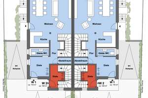 4-Zimmer Maisonette-Wohnung mit Balkon in Münster-Geist – Saarbrücker Straße 106, 48151 Geist, Münster – Vorschaubild 2