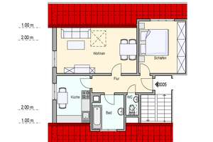 renovierte 3-Zimmer-DG-Wohnung in Stuttgart- Feuerbach / Befristung 30.06.2030 – Idarwaldstraße 8, 70469 Lemberg/Föhrich, Stuttgart – Vorschaubild 3