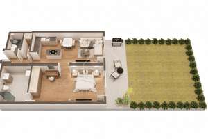 PROVISIONSFREI: Große 2-Zimmer-Gartenwohnung | Bezugsfrei | Barrierearm | TG-Stellplatz – Die vollständige Adresse der Immobilie erhältst du vom Anbieter., 90763 Südstadt Industriegebiet, Fürth – Vorschaubild 14