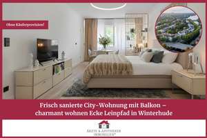 Frisch sanierte City-Wohnung mit Balkon – charmant wohnen Ecke Leinpfad in Winterhude – Die vollständige Adresse der Immobilie erhältst du vom Anbieter., 22301 Winterhude, Hamburg – Vorschaubild 1