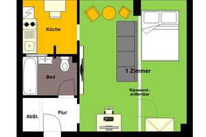 Mitte-Berlin-Tiergarten: 1-Zi-Apartment in verkehrsgünstiger Citylage – Kaufen statt Mieten – Die vollständige Adresse der Immobilie erhältst du vom Anbieter., 10557 Moabit, Berlin – Vorschaubild 8