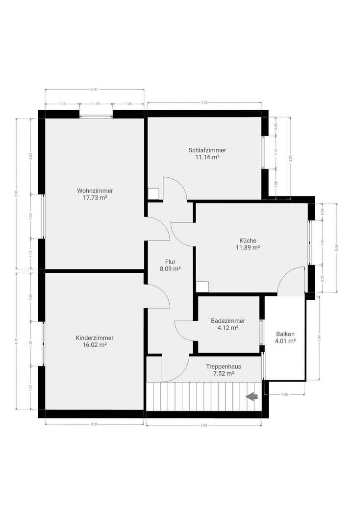 Grundriss Obergeschoss