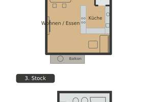 Maisonette-Wohnung 3-Zimmer mit 2 Balkonen in Altsolln – Karl-Marr-Straße 2, 81479 Solln, München – Vorschaubild 9