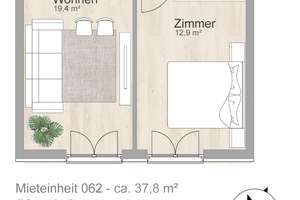 Gemütliche 2-Raum-Wohnung mit Pantryküche & PKW-Stellplatz*** – Meusdorfer Str. 2, 4277 Connewitz, Leipzig – Vorschaubild 13