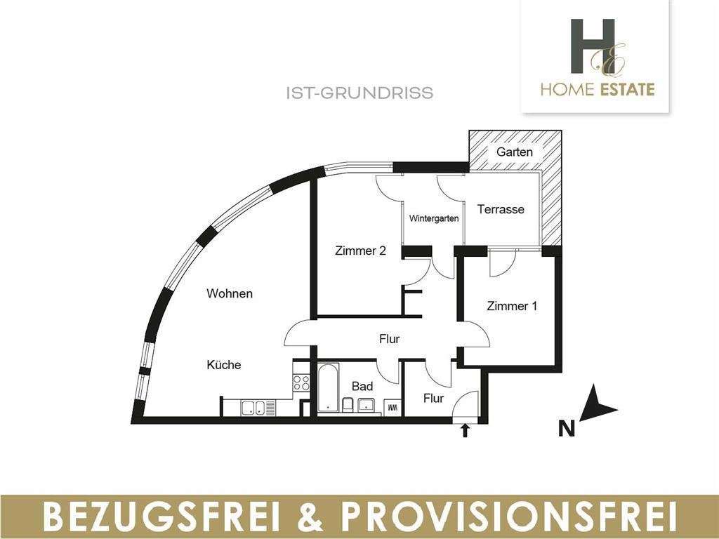 Immobilie in Teltow - Familienwohnung mit Garten - Bezugsfrei & Provisionsfrei  - Bild 1