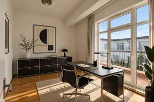 Skylineblick*Moderne 3-Zimmer Wohnung mit großem Balkon*2 Bäder*Lift* – 60487 Bockenheim, Frankfurt am Main – Vorschaubild 7