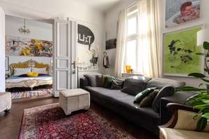Light-filled south-west facing corner Altbau apartment with balcony in Boxhagener Kiez. – Die vollständige Adresse der Immobilie erhältst du vom Anbieter., 10245 Friedrichshain, Berlin – Vorschaubild 7