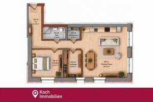 Modern wohnen in Aachen! Großzügige 3-Zimmer-Eigentumswohnung in neubauwertigem Standard!