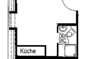 Kleines Apartment mit EBK Ortsmitte Reutlingen – Seestr. 20, 72764 Reutlingen (Kreis) – Vorschaubild 4