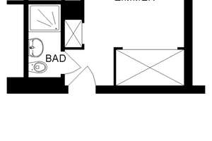 Einzelapartment zentrale Lage für Studentin, Schülerin oder Auszubildende Prießallee 038 – Die vollständige Adresse der Immobilie erhältst du vom Anbieter., 33604 Mitte, Bielefeld – Vorschaubild 2