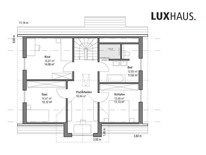 Grundriss Dachgeschoss