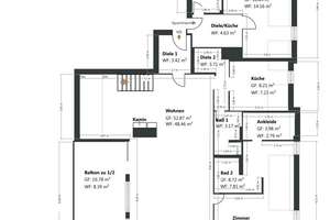AIGNER-Maisonette mit Ateliercharakter und publizierter Architekturgeschichte in Schwabing – Die vollständige Adresse der Immobilie erhältst du vom Anbieter., 80805 Münchner Freiheit, München – Vorschaubild 12