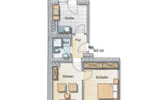 Direkt investieren – vermietete 2-Zimmer-Eigentumswohnung mit Terrasse in Düsseldorf-Flingern – Die vollständige Adresse der Immobilie erhältst du vom Anbieter., 40233 Flingern Süd, Düsseldorf – Vorschaubild 12
