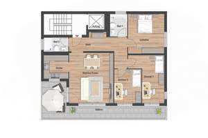 Kapitalanlage! Hochwertig ausgestattete Wohnung mit Top-Aussicht (vermietet) – Rainweg 90-94, 69118 Ziegelhausen, Heidelberg – Vorschaubild 12