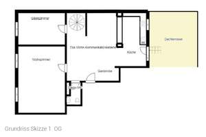 Großzügige 4-Zimmer Maisonette-Wohnung + 35 qm Dachterrasse + hohe Decken // WG möglich – Die vollständige Adresse der Immobilie erhältst du vom Anbieter., 40476 Derendorf, Düsseldorf – Vorschaubild 13