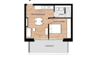 A modern 2-bedroom apartment (55 m²) is available in Munich – Freimann starting August 1st.