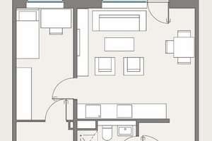Erstbezug: Moderne 2-Raum-Wohnung mit Einbauküche und Balkon – Grunaer Straße 5, 1069 Pirnaische Vorstadt, Dresden – Vorschaubild 7