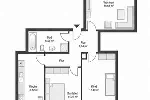 3-Zimmer-Wohnung im sanierten Denkmal - Balkon & Fußbodenheizung in ruhiger Lage von Leipzig – Kötzschauer Straße 9a, 4229 Kleinzschocher, Leipzig – Vorschaubild 12