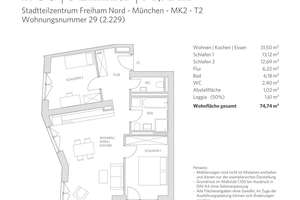 Wohnen und Arbeiten vereint: 3-Zimmer-Wohnung in Top-Lage – Mahatma-Gandhi-Platz 4, 81248 Freiham, München – Vorschaubild 4