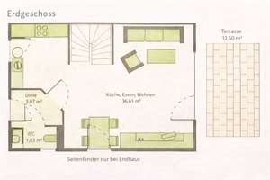 Hannover-Mittelfeld / modernes RMH - KfW55 in attraktiver Lage - Einziehen + Wohlfühlen! – Am Mittelfelde XX, 30519 Mittelfeld, Hannover – Vorschaubild 23