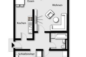 WG geeignet! 3 Zimmer Wohnung in Unilage mit Balkon - in Bielefeld - Großdornberg – Vulsiekshof 49, 33619 Dornberg, Bielefeld – Vorschaubild 9