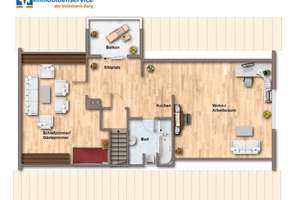Gepflegtes und modernisiertes Ein-/Zweifamilienhaus in reizvoller Wohnlage von Kürten – Die vollständige Adresse der Immobilie erhältst du vom Anbieter., 51515 Kürten – Vorschaubild 3