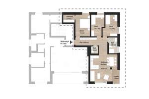 4-Zimmer-Wohnung in München-Perlach, Erstbezug – Rübezahlstraße 59, 81739 Waldperlach, München – Vorschaubild 2