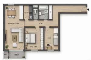 3,5-Zimmer-Wohnung in Frankfurt-Fechenheim
