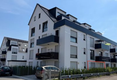 Wunderschöne 2-Zimmer-Wohnung im Neubau mit Garten, Einbauküche & sehr niedrigen NK