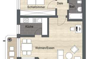 Eigentumswohnung mit Balkon und Aufzug in zentrumsnaher Lage | Erbbaurecht – Südliche Ringstraße 49, 85053 Südost, Ingolstadt – Vorschaubild 14