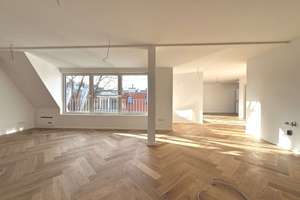 PROVISIONSFREI ! SCHÖNE, SEHR HELLE DACHGESCHOSS-WOHNUNG M. 2 BÄDER U. TERRASSE, LIFT U. WEITBLICK