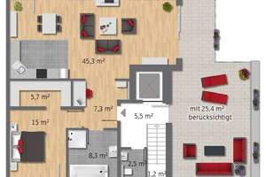 Exklusives 2,5-Raum Penthouse aus 2017 mit rd. 116 m² und toller Dachterrasse in begehrter Lage  – Die vollständige Adresse der Immobilie erhältst du vom Anbieter., 45257 Kupferdreh, Essen – Vorschaubild 37