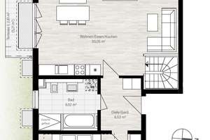 Möblierte 3-Zimmer-Wohnung mit Garten, 2 Terrassen & Stellplatz – 81739 Waldperlach, München – Vorschaubild 16