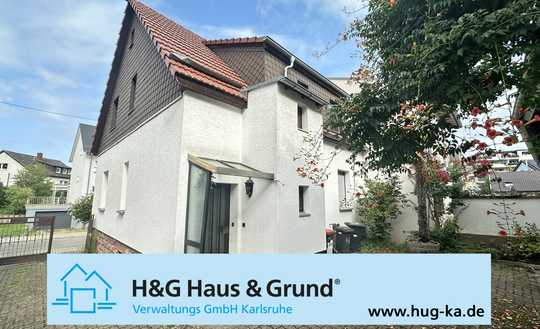 FREI! Einfamilienhaus (DHH) mit Scheune und schönem Garten in Grötzingen