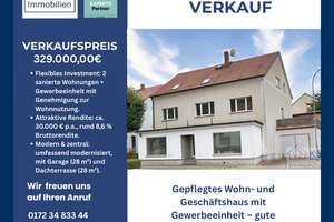 Gepflegtes Wohn- und Geschäftshaus mit Gewerbeeinheit – gute Lage, sicheres Investment. – Die vollständige Adresse der Immobilie erhältst du vom Anbieter., 4575 Neukieritzsch – Vorschaubild 1