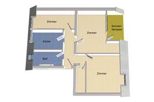 IMMOBERLIN.DE - Schöne Dachgeschosswohnung mit Südterrasse & Pkw-Stellplatz – Die vollständige Adresse der Immobilie erhältst du vom Anbieter., 13591 Staaken, Berlin – Vorschaubild 7