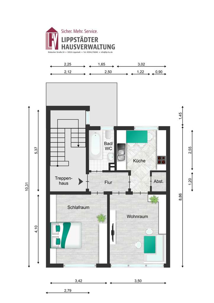 Immobilie in Geseke - Mehrfamilienhaus mit 3 Wohnungen in Geseke *Innenstadt - Bild 2