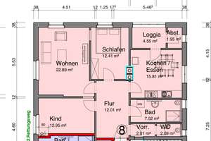 Erstbezug nach Komplettsanierung – Familienfreundliche 4-Zi-Wohnung mit Loggia mitten in Esslingen – Schillerstraße 12, 73728 Innenstadt, Esslingen am Neckar – Vorschaubild 4