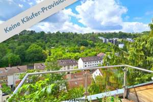 3 Zi.-DG-Wohnung mit sonnigem Aussichtsbalkon, in ruhiger Halbhöhenlage von Stuttgart-Rohracker
