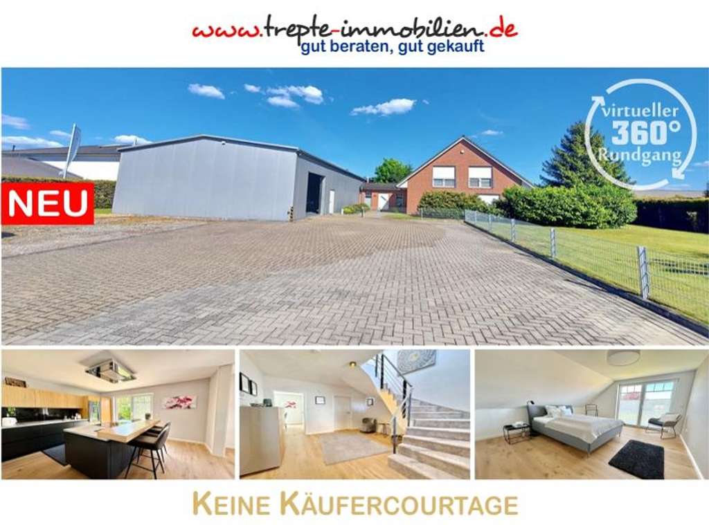 Der perfekte Ort zum Wohnen und Arbeiten: Wohn-/Geschäftshaus mit Halle und großem Grundstück