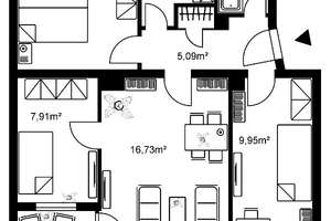 Helle 3,5-Zimmer-Wohnung mit Loggia in Eckenheim zu vermieten – 60435 Eckenheim, Frankfurt am Main – Vorschaubild 8