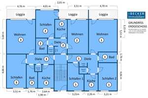Kaarst-Vorst: Solide u. top gepflegt, MFH, 10 WE, 888m² Grdst., ca. 762m² W/NF – Neuss (Rhein-Kreis) – Vorschaubild 31