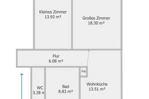 Helle Altbau-Wohnung mit 2,5 Zimmern in Mannheim Neckarstadt – Diesterwegstr. 4, 68169 Neckarstadt-West, Mannheim – Vorschaubild 9