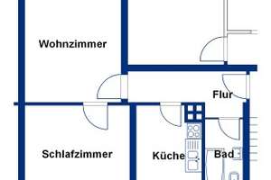 Zentral gelegen u. charmant – 2-Zimmer-Wohnung mit Balkon am Wohltberg – Breslauer Str. 41, 38440 Wohltberg, Wolfsburg – Vorschaubild 4