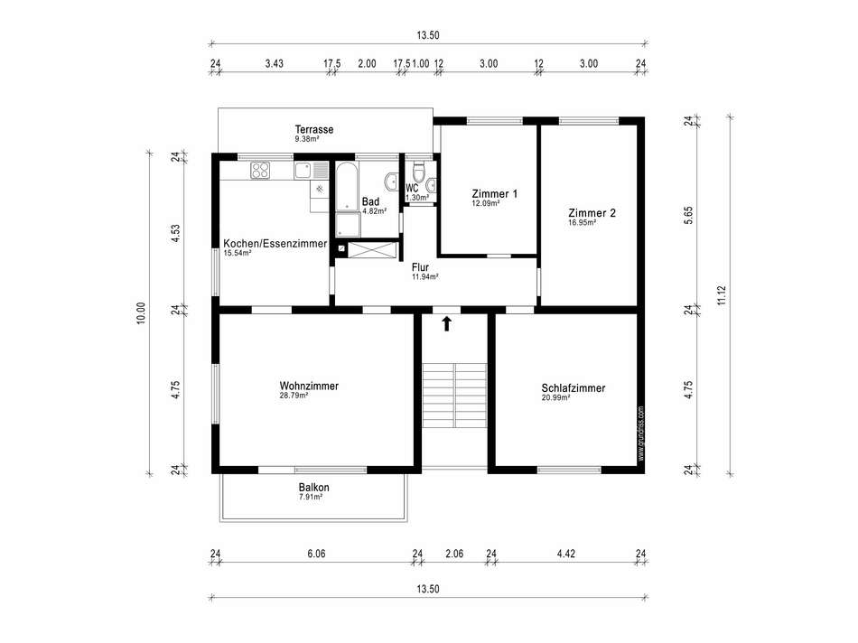 Grundriss Erdgeschoss