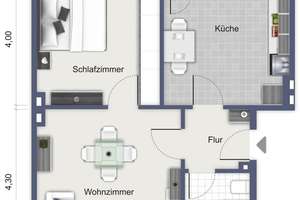 Blömker! Gemütliche 2,5-Raum-Wohnung mit Balkon in Oberhausen! – Die vollständige Adresse der Immobilie erhältst du vom Anbieter., 46049 Alstaden-Ost, Oberhausen – Vorschaubild 7